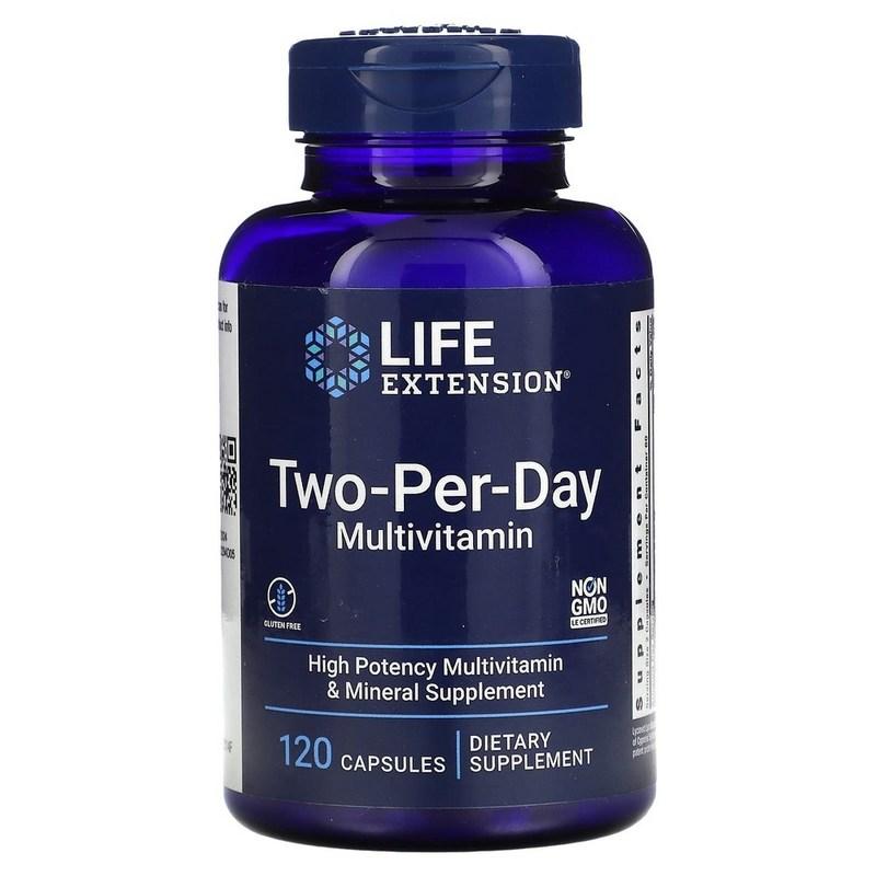 

Life Extension Two-Per-Day Multivitamin for Ages 50 and Over, 60 tablets, 1 unit
