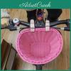 Kinderfiets Wicker Mandje Voorop Met Verstelbare Riem Peuters Jongens Meisjes Loopfiets Vintage Handgemaakte Rotan Gevlochten Opbergmand Fietsaccessoires