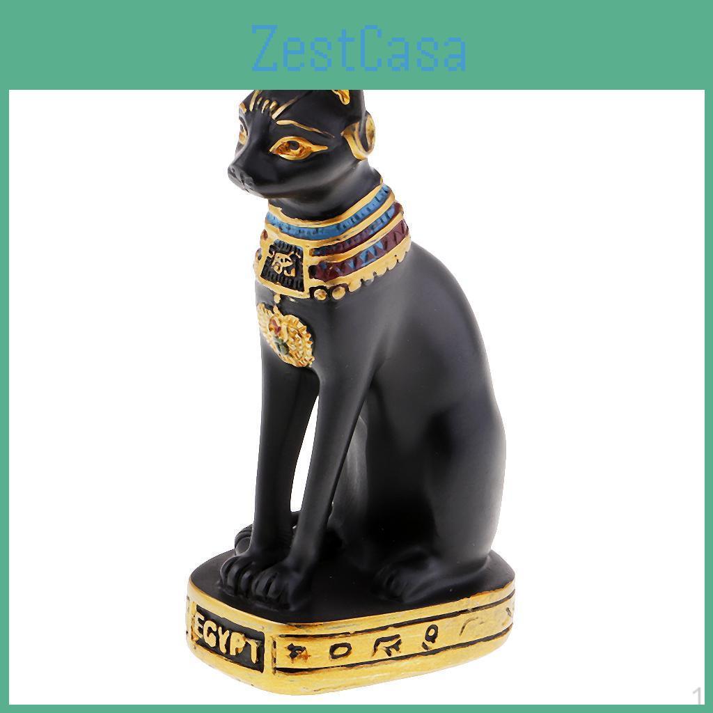 Diosa El Gato Bastet Estatua 4" Decoración Ayudante Espiritual