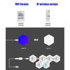 RGB Intelligent Hexagonal Wall Lamp Color-changing Ambient Night Light DYI Shape Music Rhythm APP Control For Game Room Bedroom