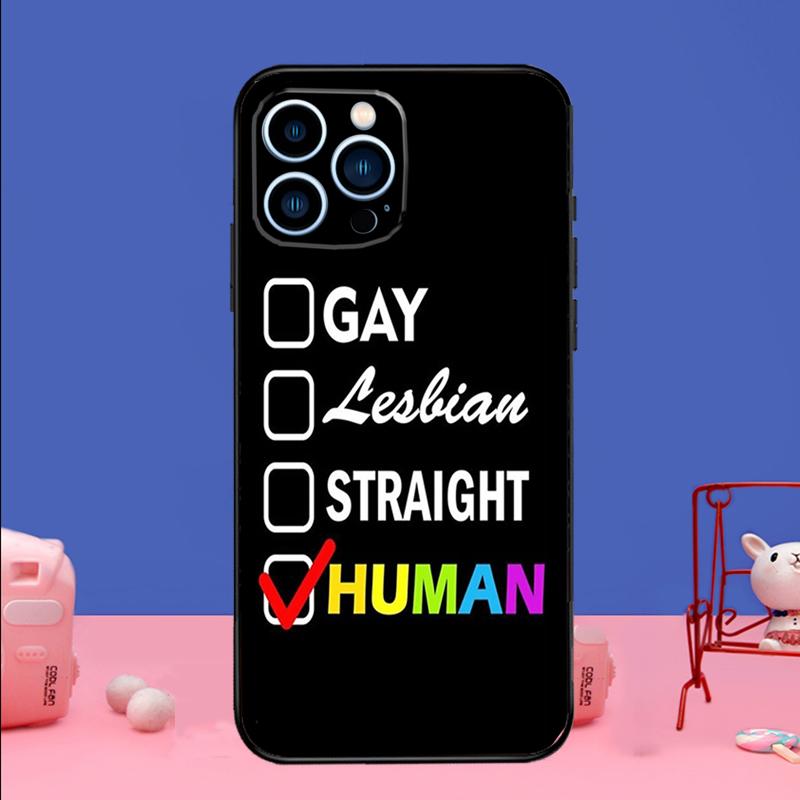 Gay Lesbian LGBT Rainbow Pride Phone Case For iPhone 17 16 15 13 11 12 14 Pro Max mini 15 16 Plus 16e 17 Air Bumper Cover