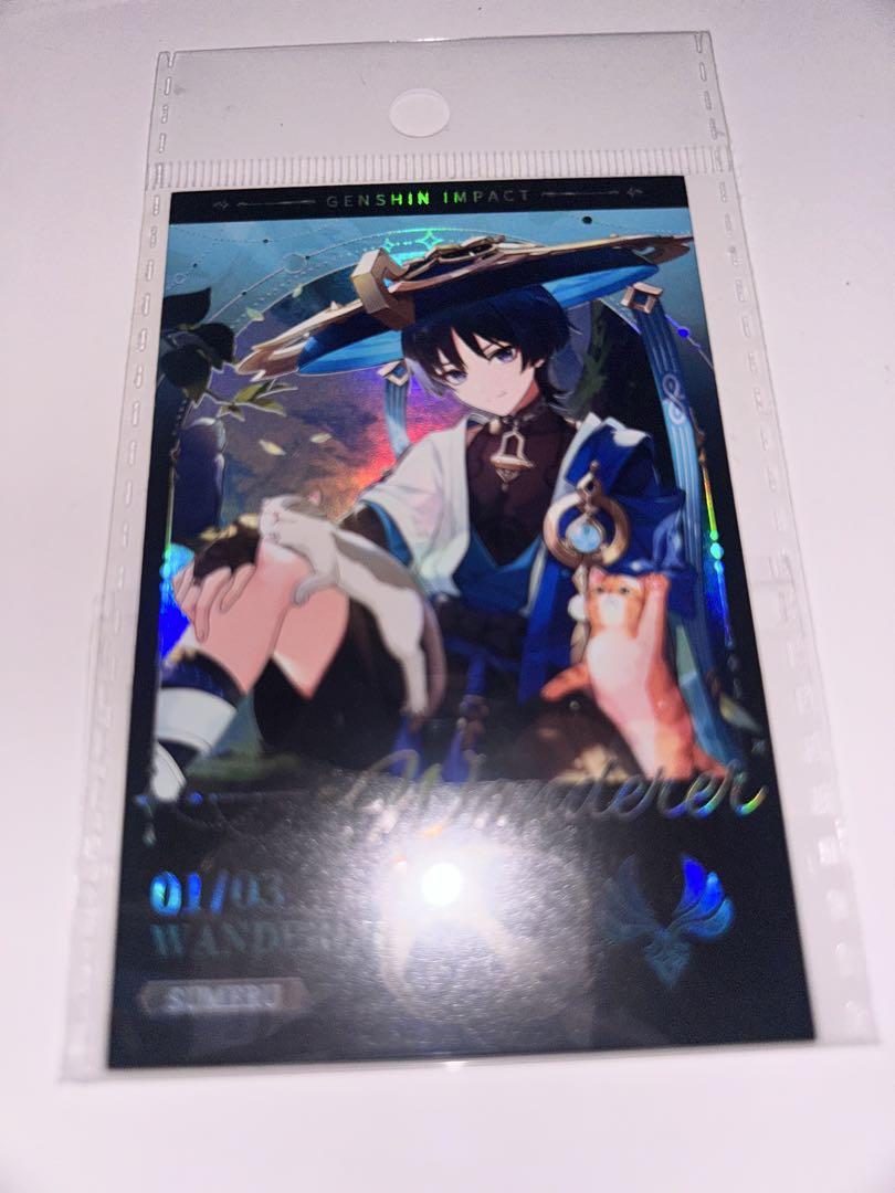 

[USED] Genshin Impact Korea Genshin Impact Lounge Hologram Card Wanderer Korea Exclusive