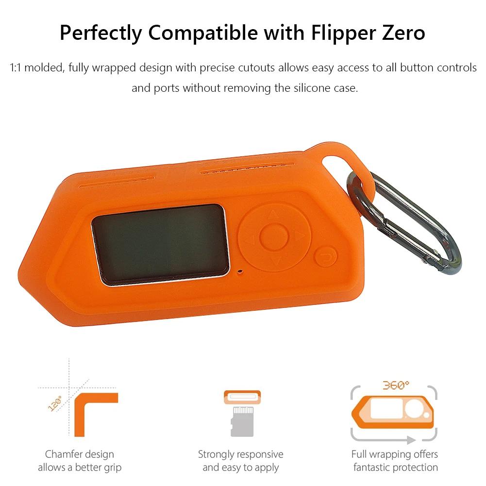 Silicone Protective Case For Flipper Zero Game Console Anti-slip Case Housing Protective Cover For Flipper Zero Game Accessories