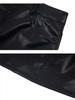 UNBDNS High-Waisted Leather Mini Skirt: Women's 2026 A/W Slim Anti-Exposure A-Line Design