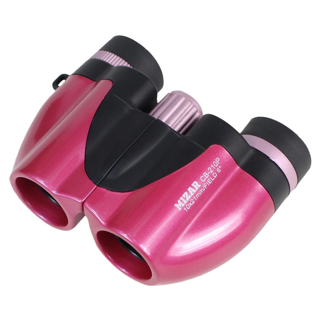 10x 21mm Perfect for Live Outdoor and Perfect as a MIZAR-TEC CB-210P Binoculars, Magnification, Aperture, Pink, Concerts, Activities, Sports. Gift.