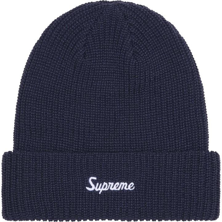 Supreme Loose Gauge Beanie (25FW) Navy One-Size