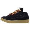 Leather Splicing LaceUp Curb Sports Casual Shoes Retro Board Shoes Men'S And Women'S Dad Shoes
