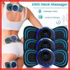 LCD Display EMS Neck Massage Electric Massager Cervical Neck Back Patch 8 Mode Pulse Muscle Stimulator