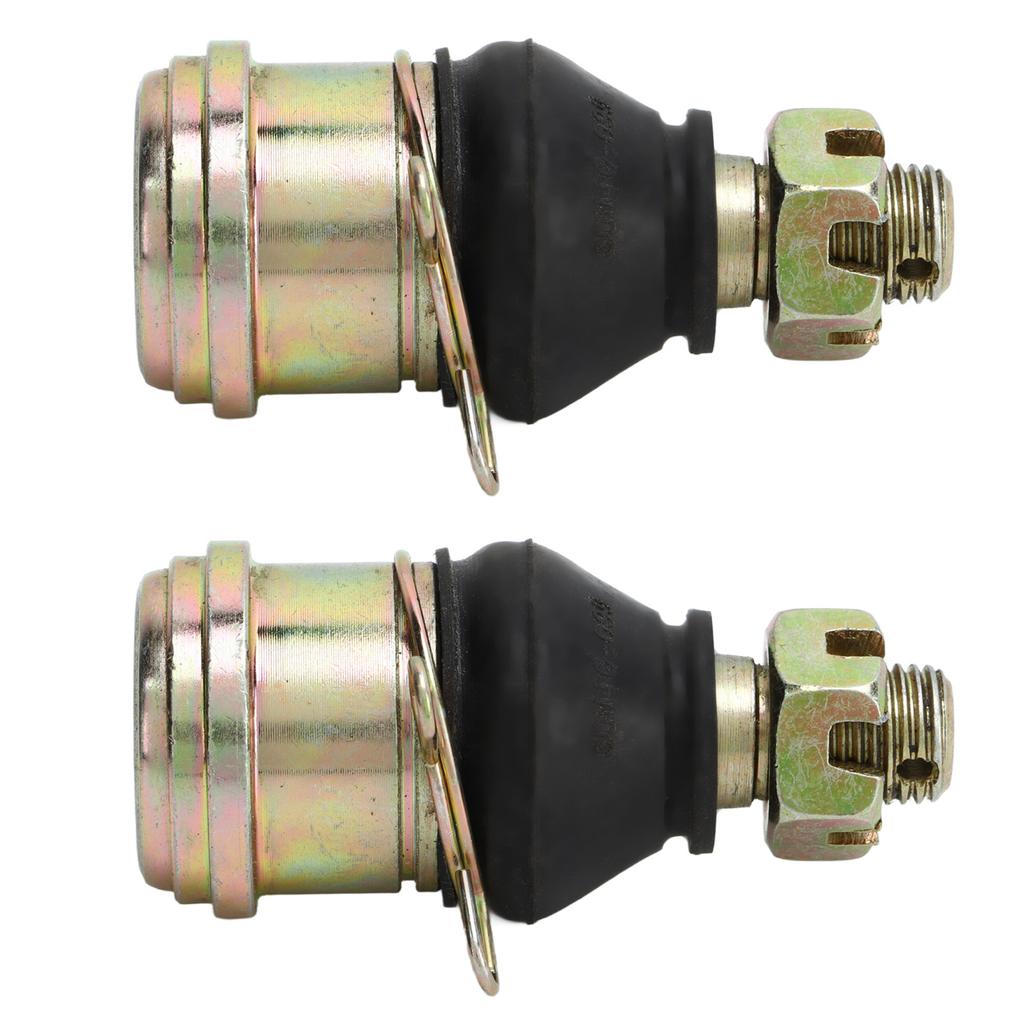 14mm Bolt Tie Rod Ends Ball Joints with Rubber Bushings Steel Alloy for 150cc 250cc Quad Dirt Bike