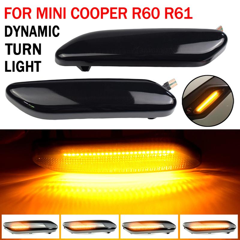 Turn Signal Fender Lights For MINI R60 COUNTRYMAN 2010 - 2017 For MINI R61 PACEMAN 12-17 Dynamic LED Side Marker Indicator Lamp