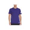 Adidas Logo Print Solid Color Crew Neck T-Shirt Men Tops Purple HB7482