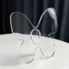 Yousheng Clear Plastic Vase Decorative Square/Butterfly Frame Vase for Wedding Party Table Home Dining Table Bookshelf Centerpiece House Warming Gifts