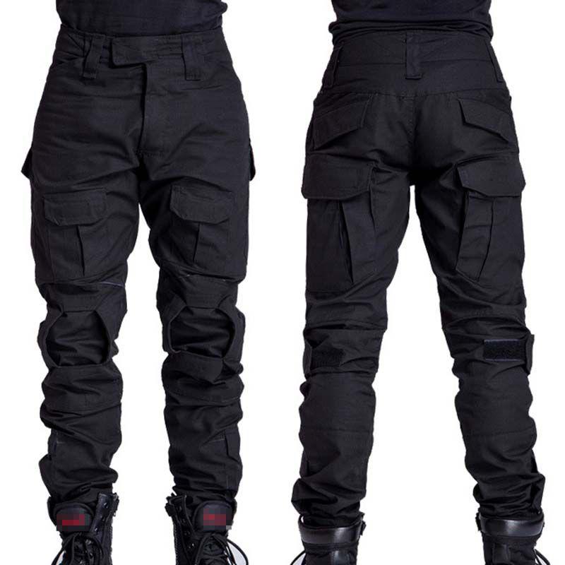 Men's Military Army Combat Tactical Airsoft Pants With Multi-pockets And Ergonomic Knee Design