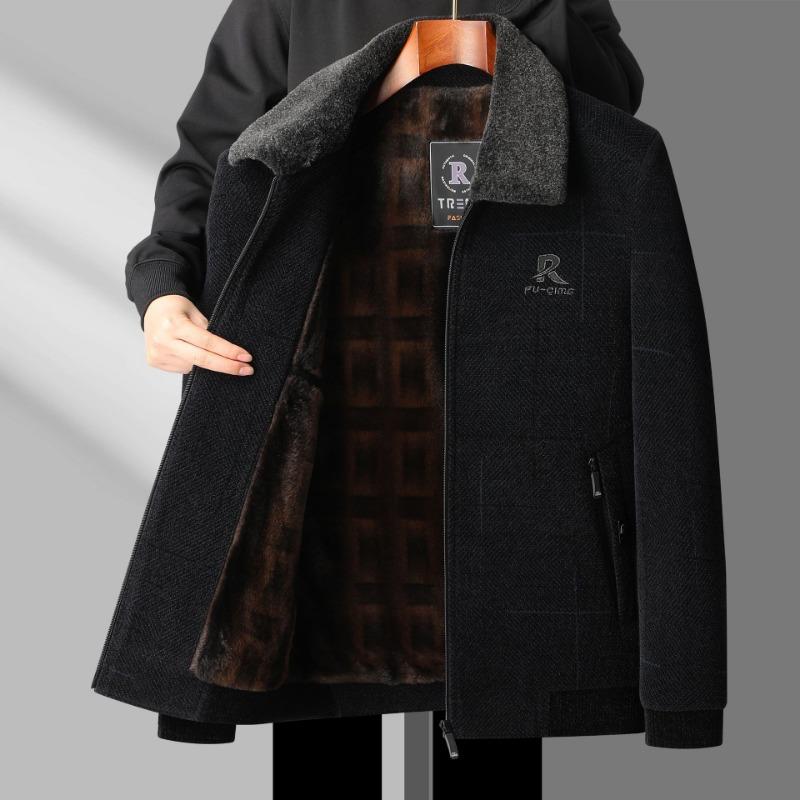 

Мужская флисовая куртка Chenier с утолщенной шерстью, зимняя куртка для пожилых мужчин 175 (weight 95-57.5 kg)