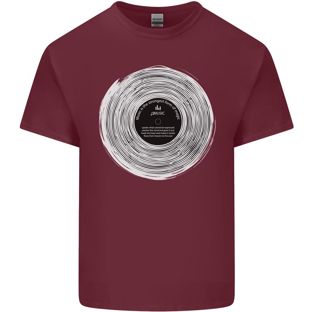 Music Magic Vinyl LP Turntable DJ Unisexs Cotton TShirt Tee Top S