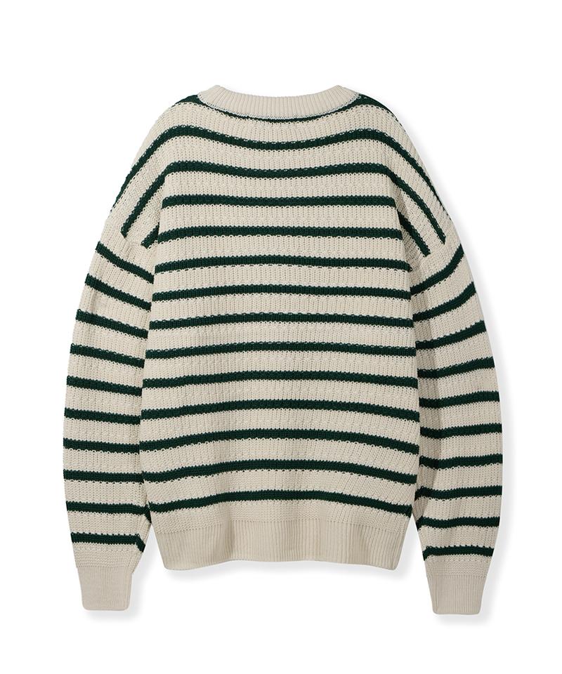 NODU Napoli Striped Knit [Green]