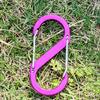 Aluminum Alloys S Shaped Carabiner Double Snap Hook AntiTheft Backpacks Buckle