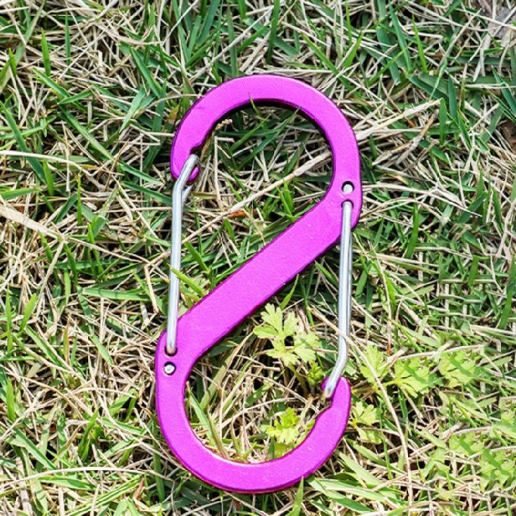 Aluminum Alloys S Shaped Carabiner Double Snap Hook AntiTheft Backpacks Buckle