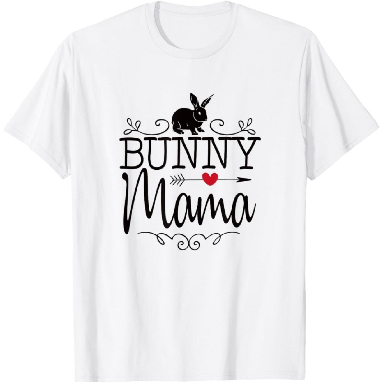 Bunny Mama Rabbit Mom Graphic for Women and Girls T-Shirt S