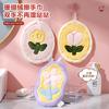 Household hanging large coral fleece cute tulip soft absorbent bathroom small towel kitchen hand towel