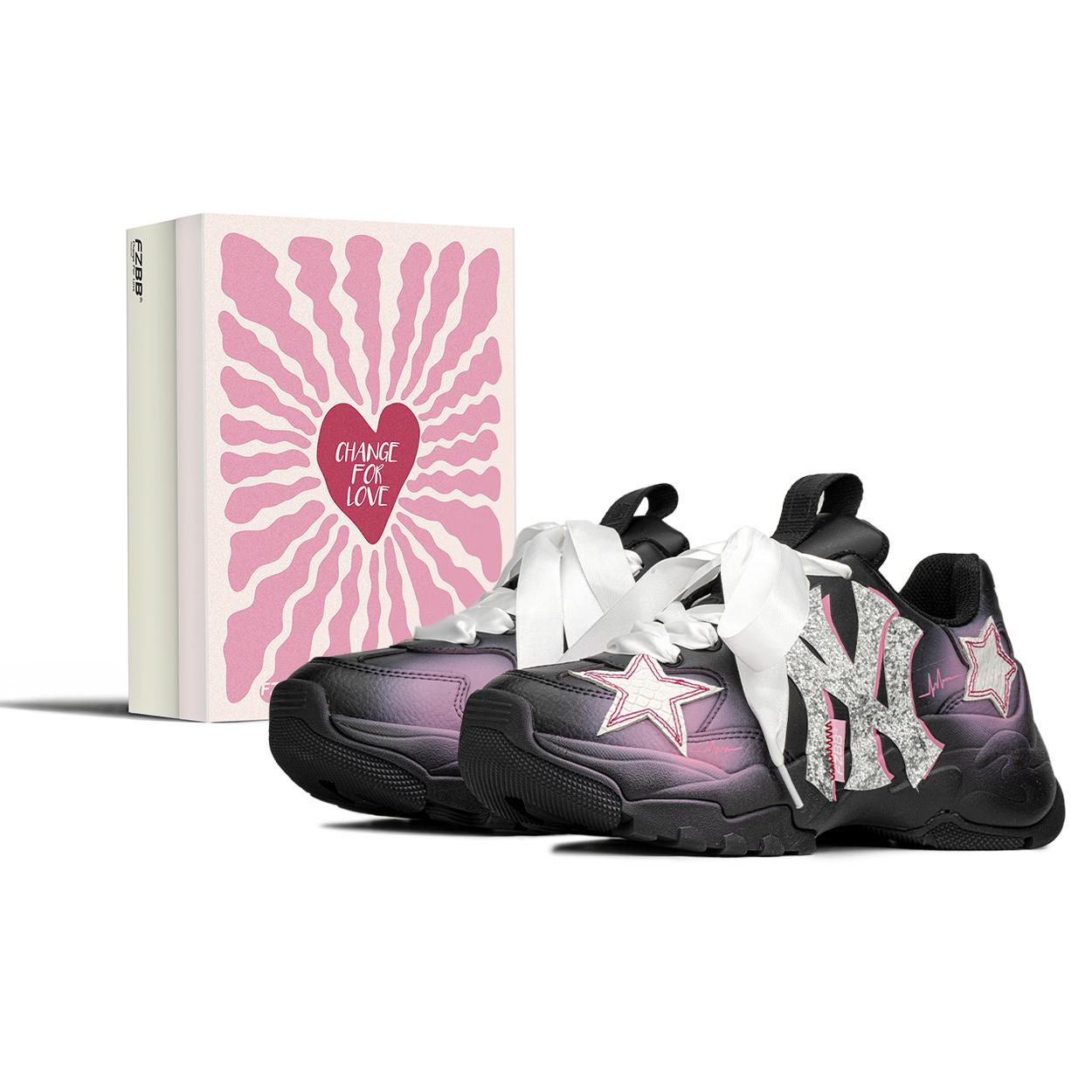 MLB Big Ball Chunky Waterproof And Breathable Moisture Wicking Waterproof And Breathable Moisture Wicking Low top 3ASHC104N-50BKS(TeamA-S-BOX) 36.5