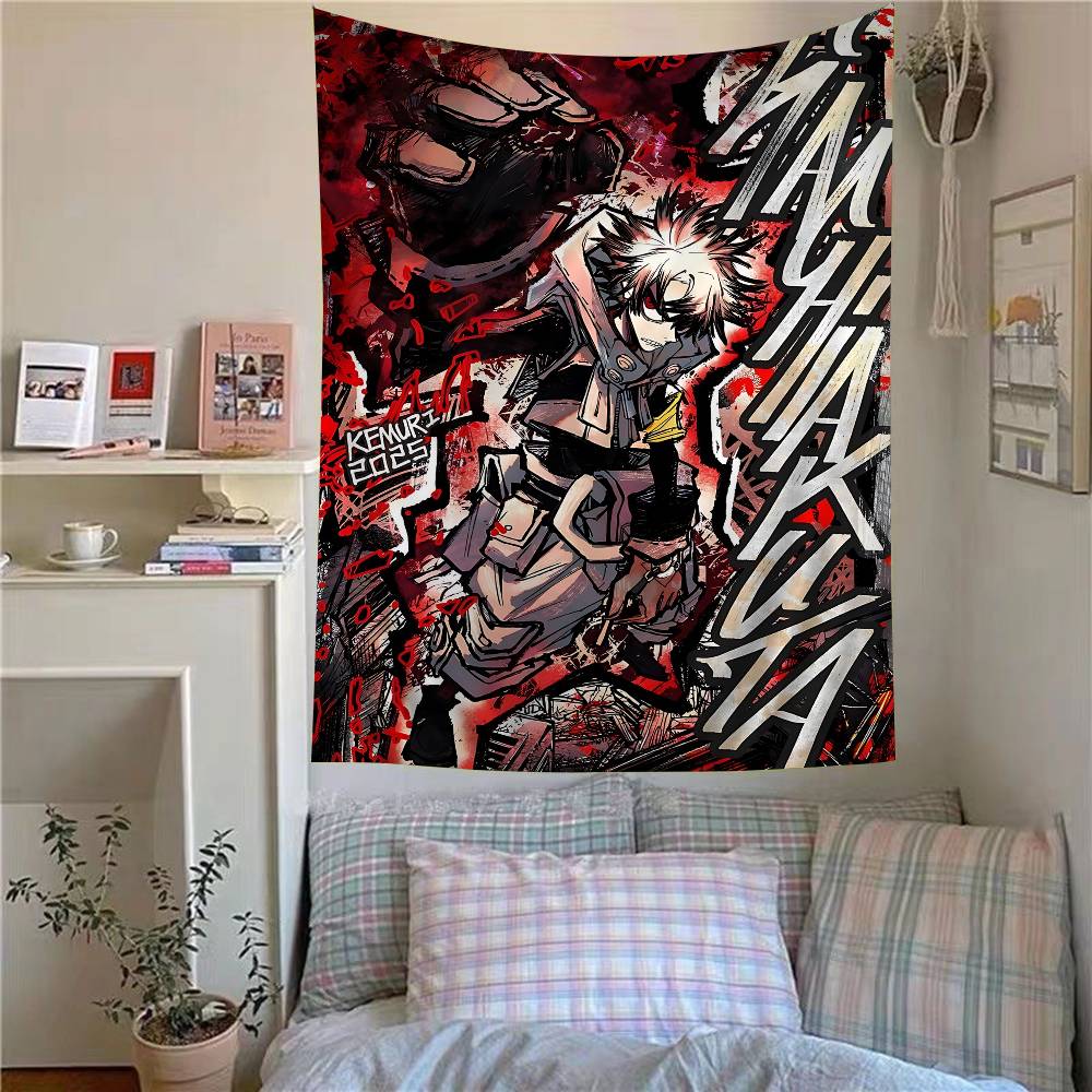 Anime GGachiakuta Anime Tapestry Hanging Tarot Hippie Wall Rugs Dorm Home Decor