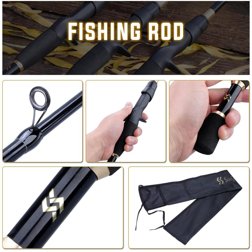 Travel Fishing Rod Baitcasting Fishing Reel Combo Telescopic Casting Fishing Rod 12+1BB Fishing Reel
