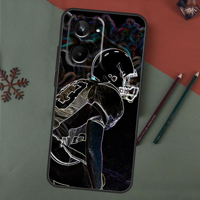 American Football Player Sport Case For Realme 15 Pro GT7 GT6 C65 C67 C61 C53 C55 C51 C35 C63 C71 C75 11 12 13 14 Pro Plus
