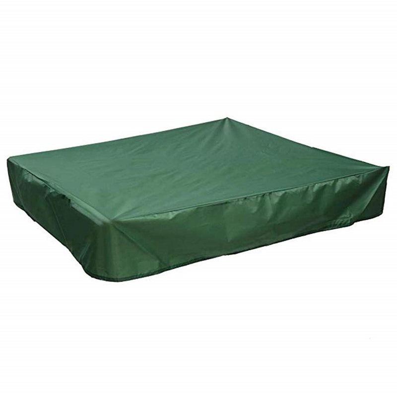 Square Green Garden Kids Sandbox Cover Small Garden Pond Cover Waterproof Sun Shade Cover for Outdoor Play Areas