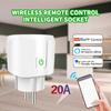 Corui Tuya Smart Wifi Power Plug Eu 20a With Power Monitor Timing Smart Home Wireless Outlet For Alexa Echo Google Home