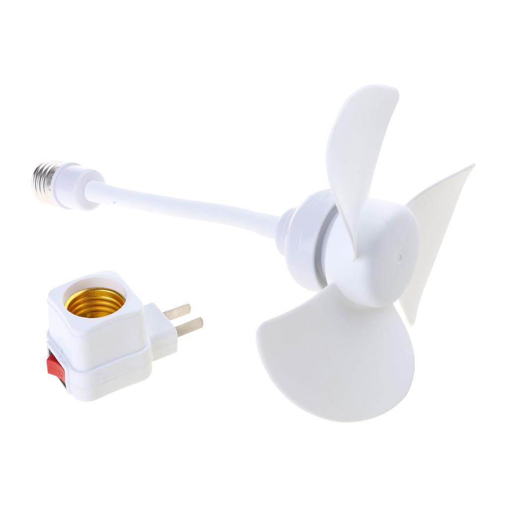 6inch Chandelier Fan E27 Thread Ceiling Fan 360 Degree Adjustment Low Noise Electric Fan 1000RPM Cooling Fan for Indoor