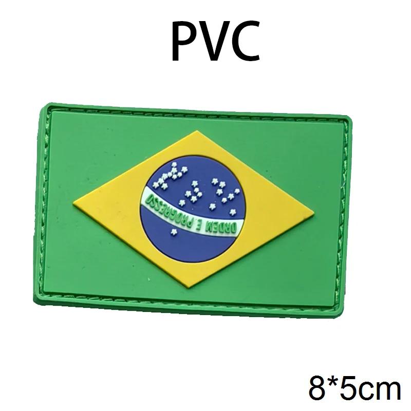 Toppe con bandiera ricamata in PVC, Regno Unito, Spagna, Francia, Germania, Stati Uniti e Russia, distintivo con gancio tattico, emblema in gomma per spalla, applique