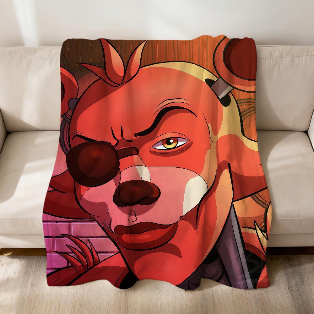 funny meme sigma soft warm plush blanket f-freddy sofa B-Bonnie living room pet hogar bedroom gift home Car portable f-f-fn-afS