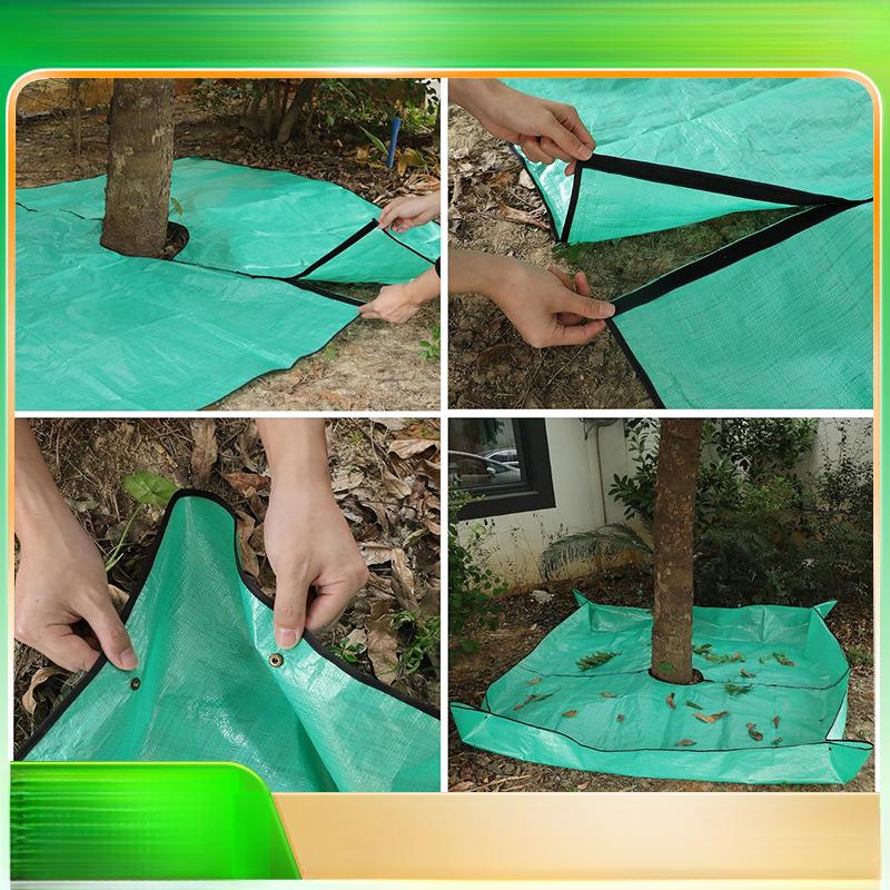 Multi-Purpose Garden Leaf Collection Blanket, Waterproof Tree Pruning Tarp, Reusable Yard Cleanup Mat Gardening Tool Pad