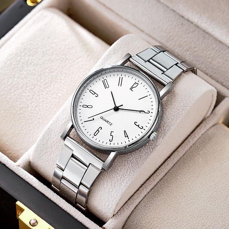 Simple Business Waterproof Luminous Trend Mechanical Quartz Watch Men's Watch Gift Fashion Steel Belt Watch