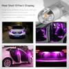 10X New W5W LED Canbus Car Lights COB Glass Interior Parts Bulbs 6000K Purple Auto License Plate Lamp Dome Read Light
