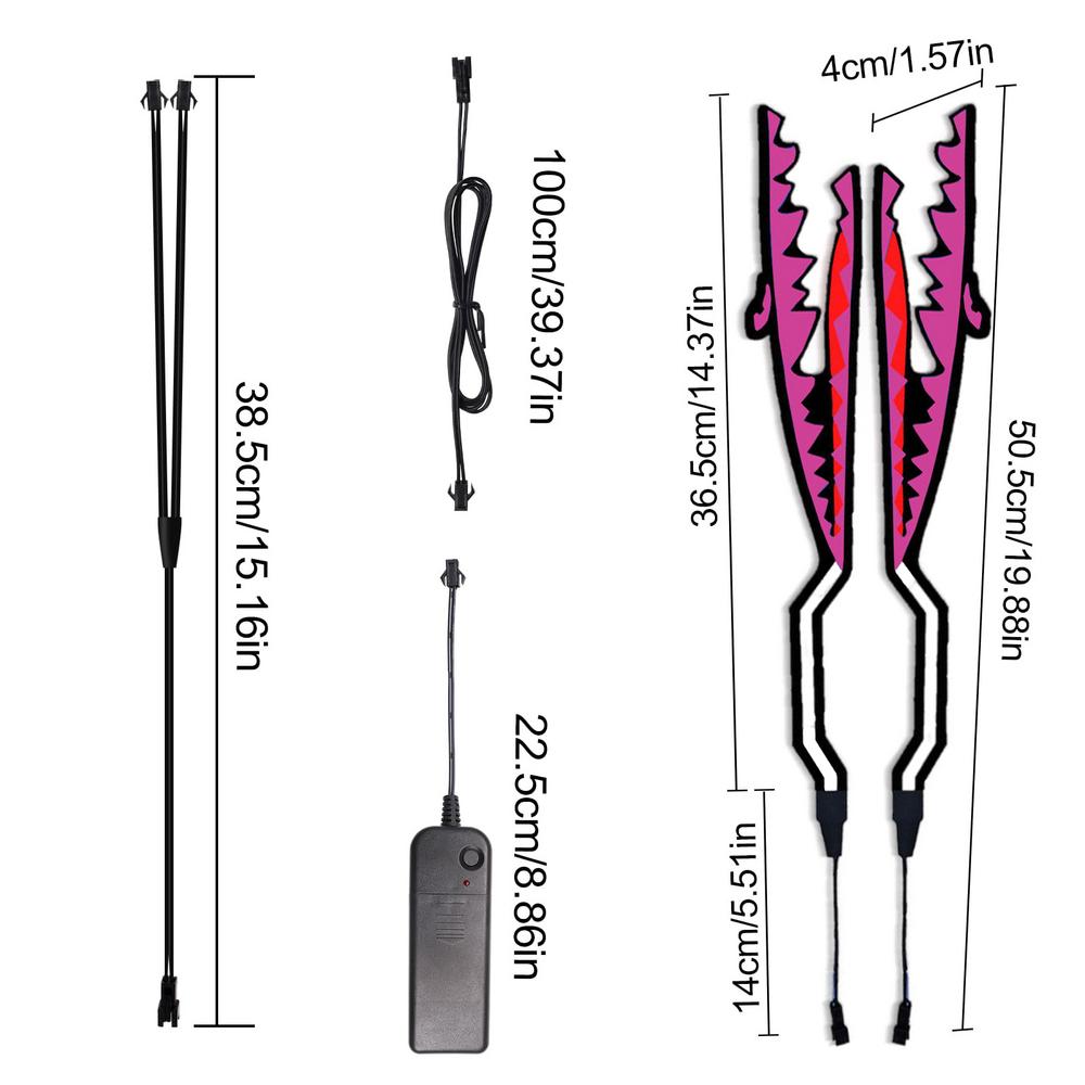 Hat Lights For Night Riding LED Warning Lights Kit Safety Light Battery Operated For Night Riding Waterproof Hat Lights Signal