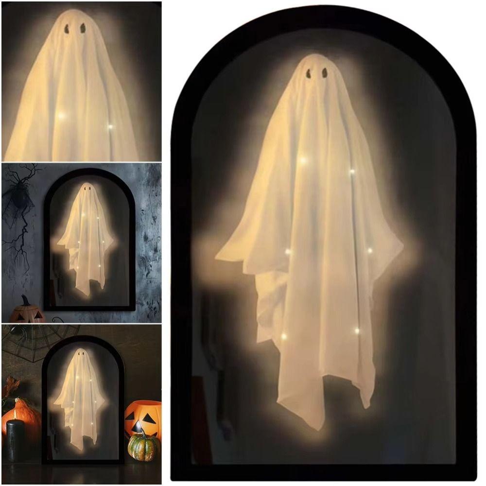 Lumière Miroir Hologramme Fantôme USB Miroir Holographique Lumineux Décor Miroir Illusion Fantôme Effrayant Mur de Maison