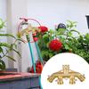 4Way Heavy Duty Brass Garden Hose Splitter Coupling Adapter Efficient Water Control Irrigation Watering Tap Tool Accessories