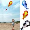 Colorful 3d Soft Cartoon Whale Shape Frameless Kite For Outdoor Sports Fun