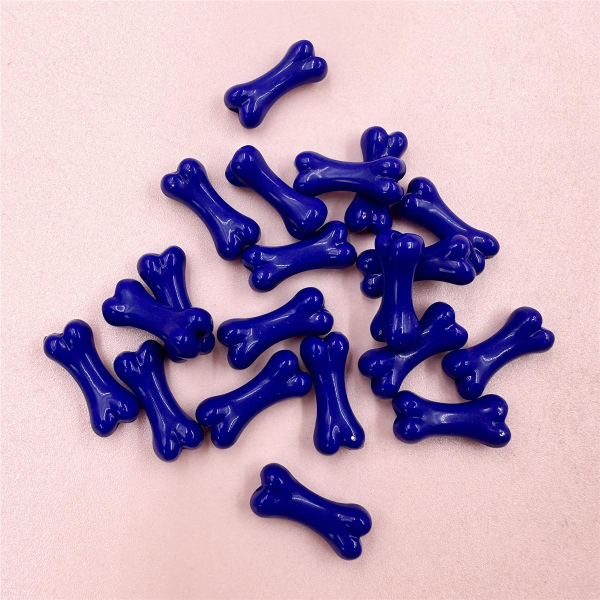 

Colored bones 20Pcs Fashion Beads Acrylic bead Handmade Materials 8.6*20mm Accessories about 8.6*20mm 20pcs синий