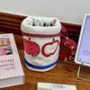 Desktop Storage Cartoon Cat Stationery Bag Korean Style Water Cup Shape Handheld Pen Container Aesthetic Large Capacity