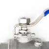 HSDIC 304 Stainless Steel Manual Two-Piece Ball Valve, Internal Thread