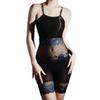 Fashion Women Lace Off Shoulder Bodysuit 5D Oil Glossy Shiny Jumpsuit Yoga Shaping Tights Patchwork Elastic Legging Maid Leotard