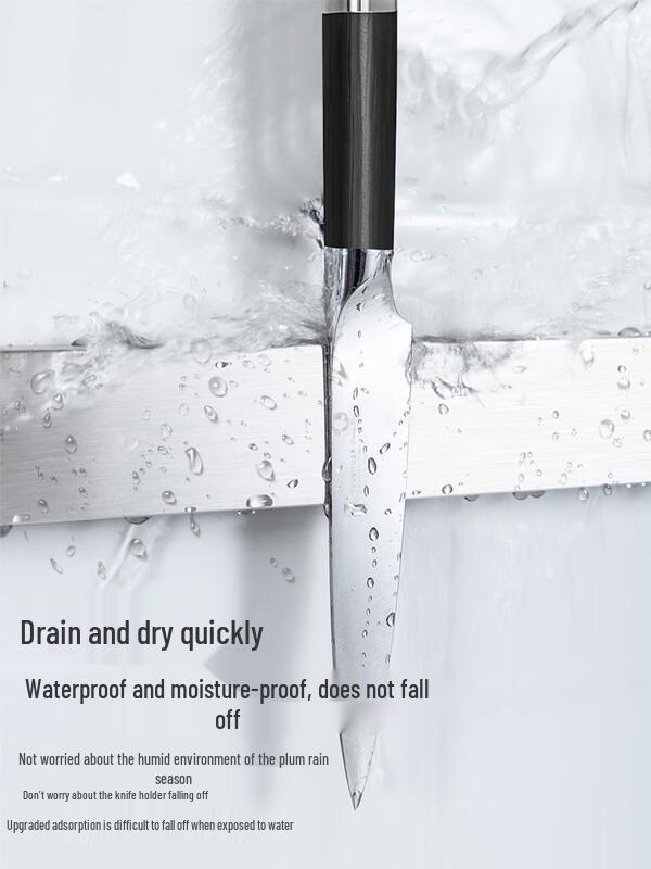 Suporte Magnético para Facas de Cozinha em Aço Inoxidável 304