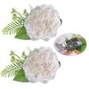 Contemporary Artificial Flower Curtain Fastening Clips Set of 2 Decorative Window Drapery Holders Tieback Straps Buckles