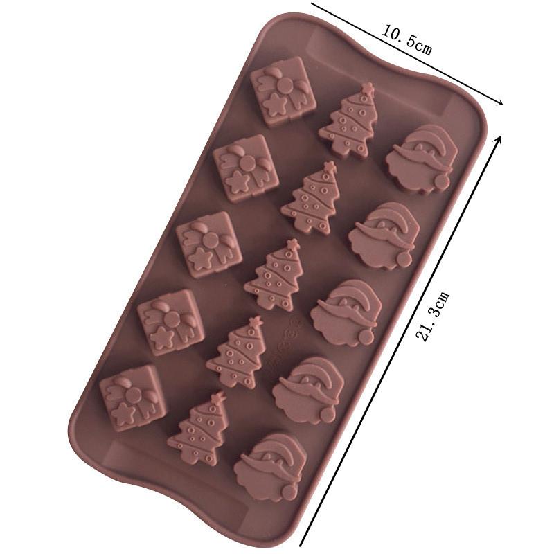 Cake Baking Molds High Temperature Resistant DIY Cookie Mold Christmas Shaped Silicone Chocolate Mold