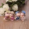 1Pair Miniature Lover Figures Bonsai Succulent Garden Smiling Couple Ornaments