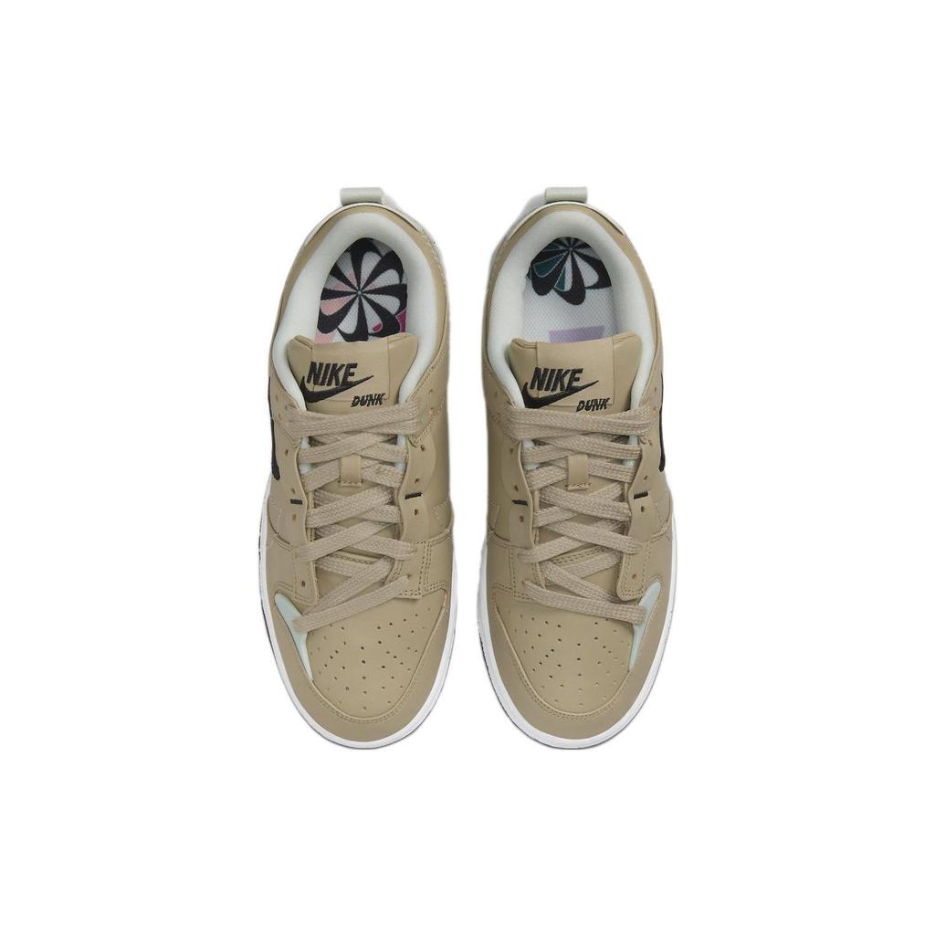 Nike Dunk Disrupt 2 Leather Recycled Materials Slip Resistant Lightweight Low Top Skate Shoes Women Sneaker Light-Brown DV4024-200