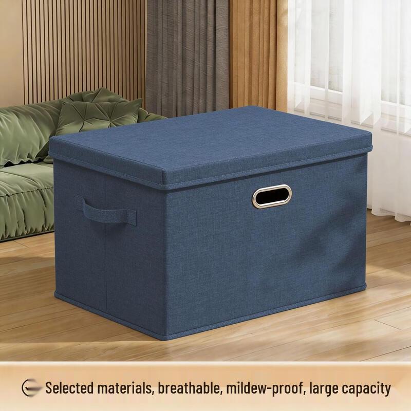 

Foldable Cotton Linen Storage Box with Lid